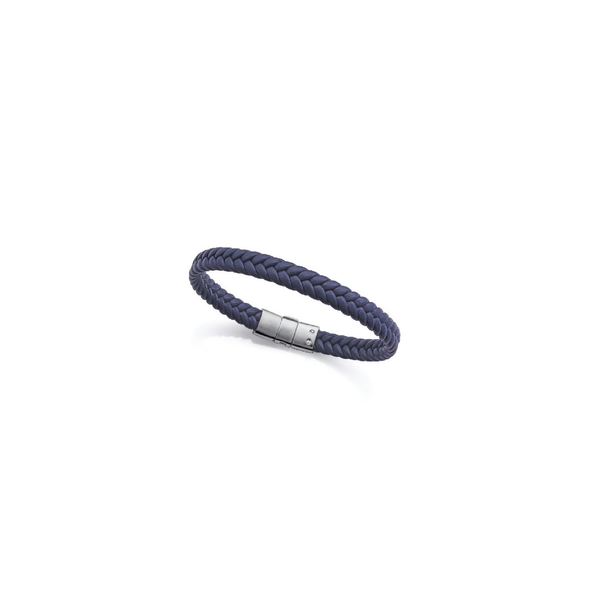 Pulsera Hombre Viceroy Fashion 14299P01013 Acero Cuero Trenzado Azul L - 000730285