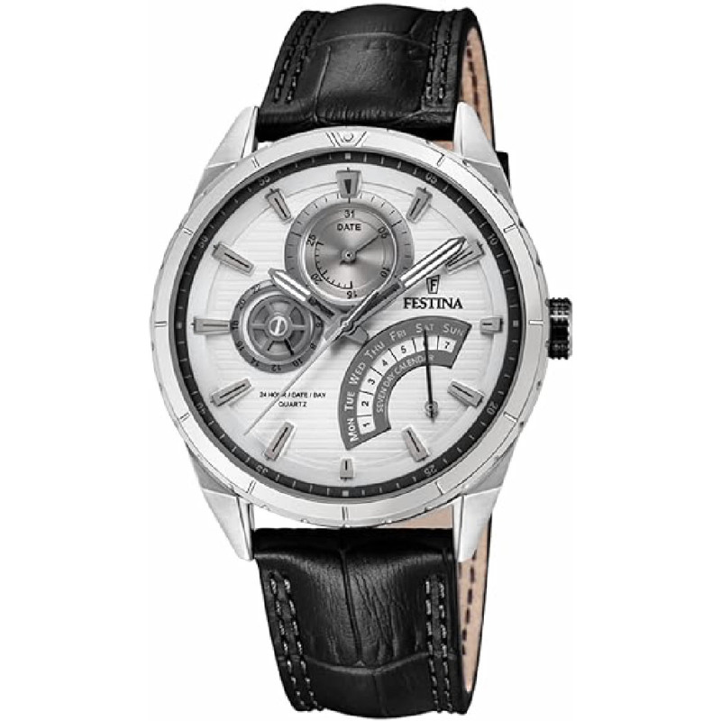 Reloj Hombre Festina Multifunción Acero Correa 41 mm - F16986/1