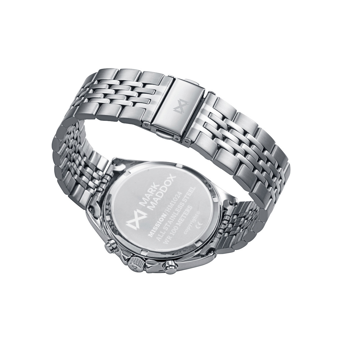 Reloj Hombre Mark Maddox Negro Crono Acero Brazalete 43 mm - HM1024-57