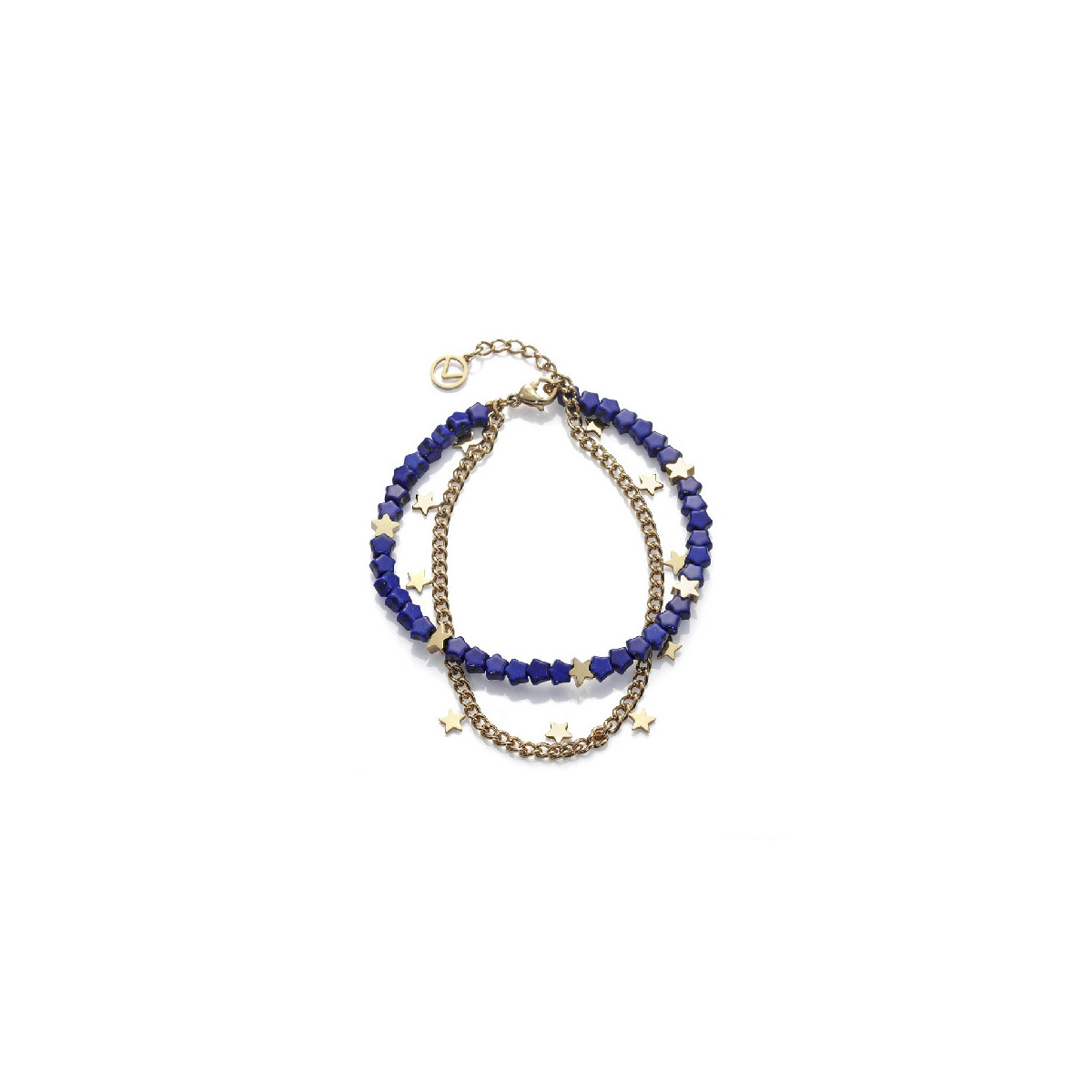 Pulsera Mujer Viceroy Fashion 1348P01012 Acero Dorado Piedras Azules - 000730163