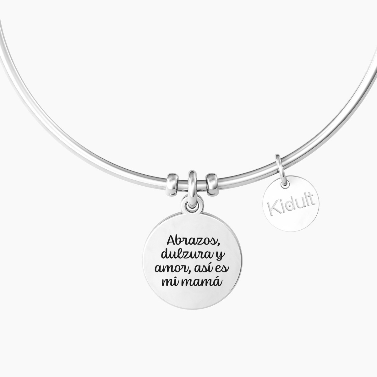 Pulsera Mujer Mamá  Kidult ES732160 Acero Medallón Corazón Circonitas - 000820212