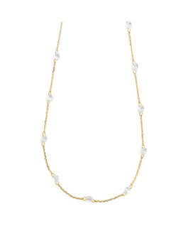 Salvatore Plata Collar Mujer Plata Dorada Circonitas - 000230870