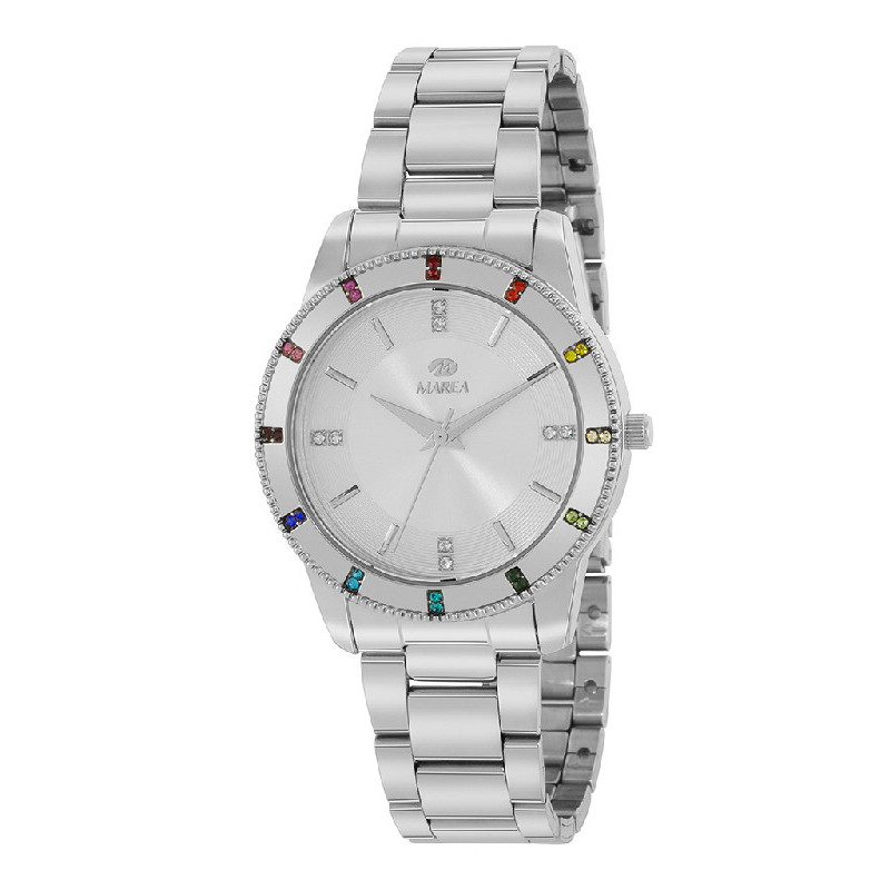 Reloj Mujer Marea Metal Piedras Multicolor 35 mm - B41371/1