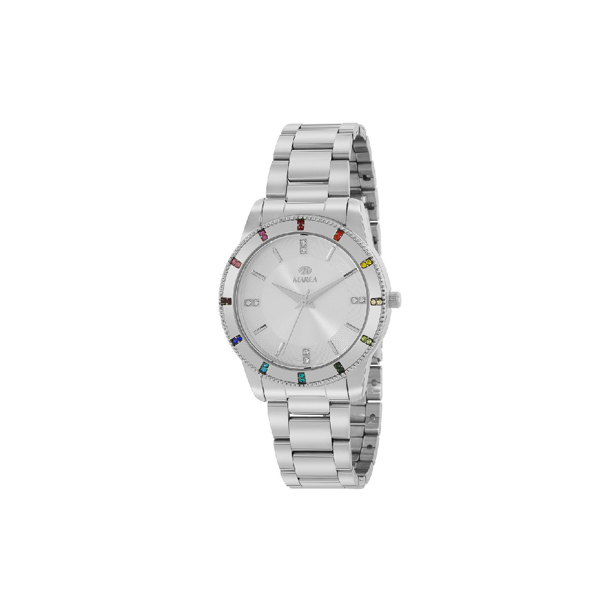 Reloj Mujer Marea Metal Piedras Multicolor 35 mm - B41371/1