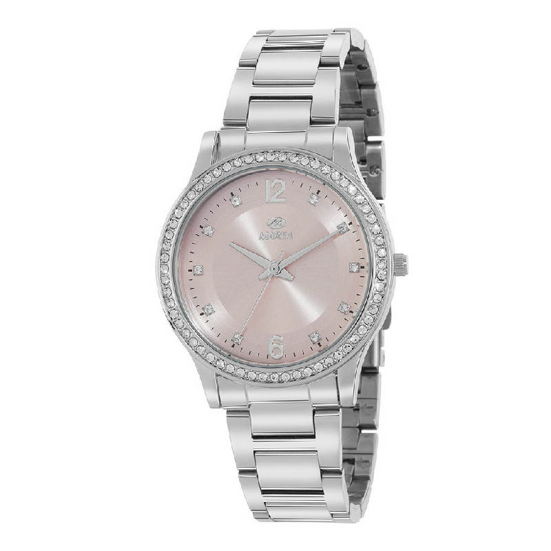 Reloj Mujer Marea Metal Circonitas Nude 35 mm - B41372/2