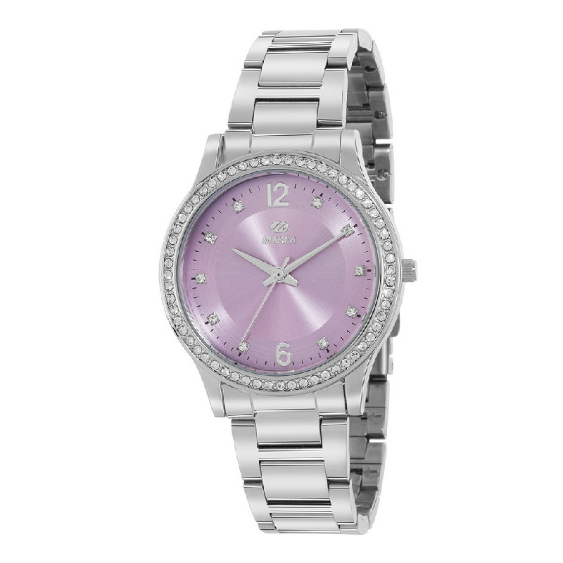 Reloj Mujer Marea Metal Circonitas Rosa 35 mm - B41372/4