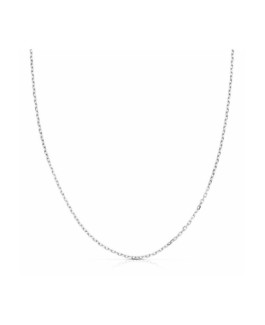 Cadena Mujer Oro Blanco 18 Ktes Forsa Maciza Grosor 0,60 mm 45 cm - 000022852