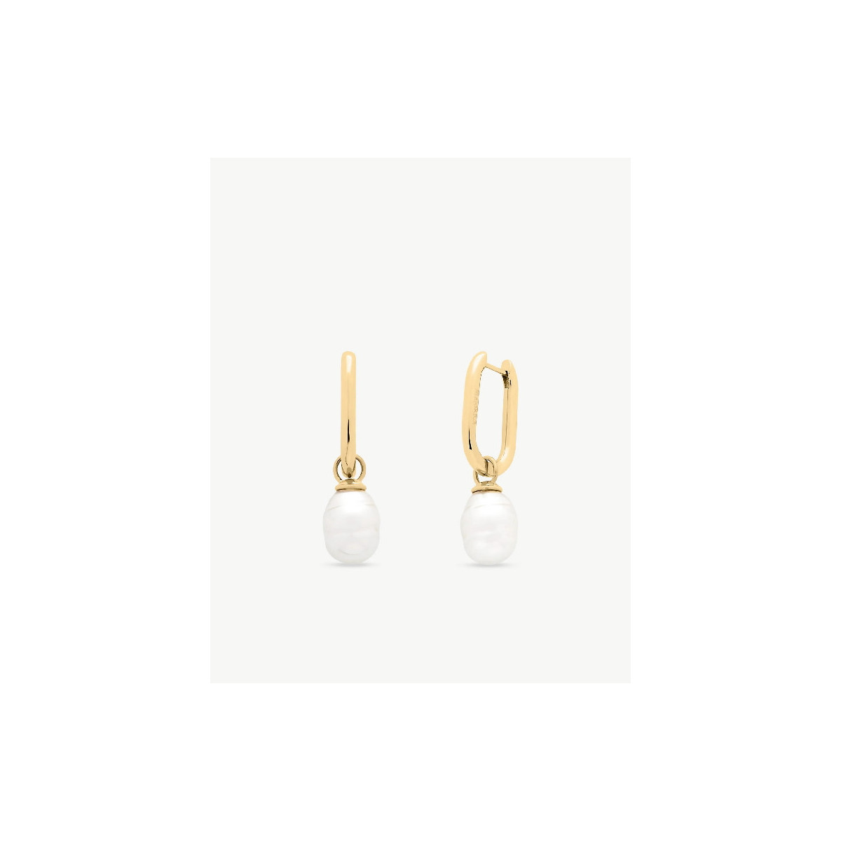 Pendientes Mujer Majorica 18138.01B.E00.909.1 Acero Dorado Aros Perla 10 mm - 000450746