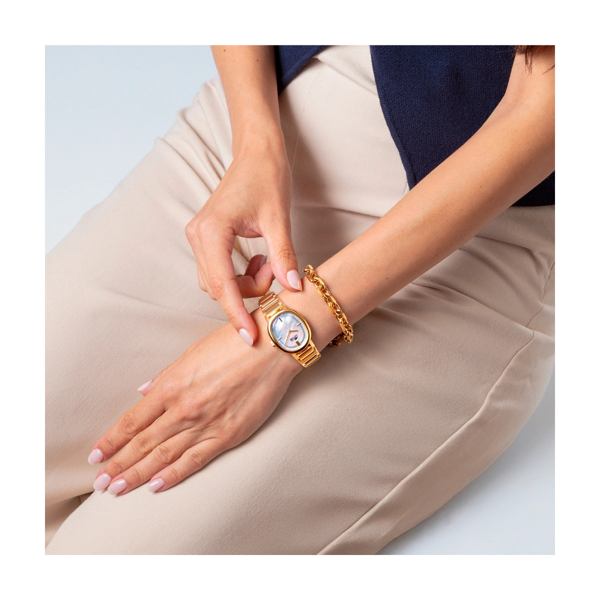 Reloj Mujer Lotus Pack Pulsera Mujer Acero Dorado Tam 26 mm - 19013/1