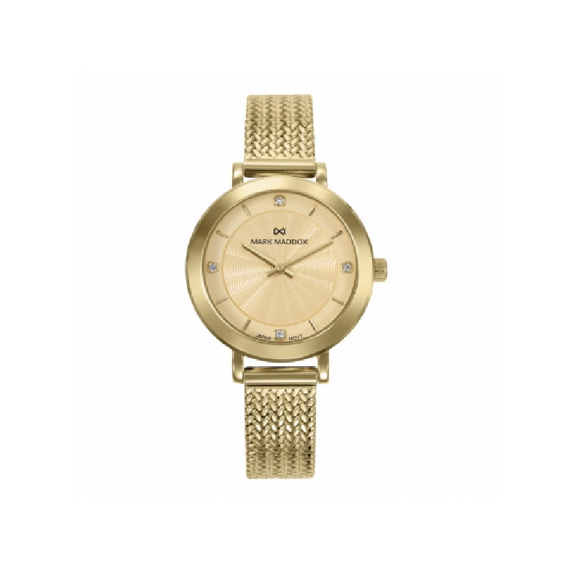 Reloj Mujer Mark Maddox Acero Dorado Esfera Champán 30 mm - MM1034-27