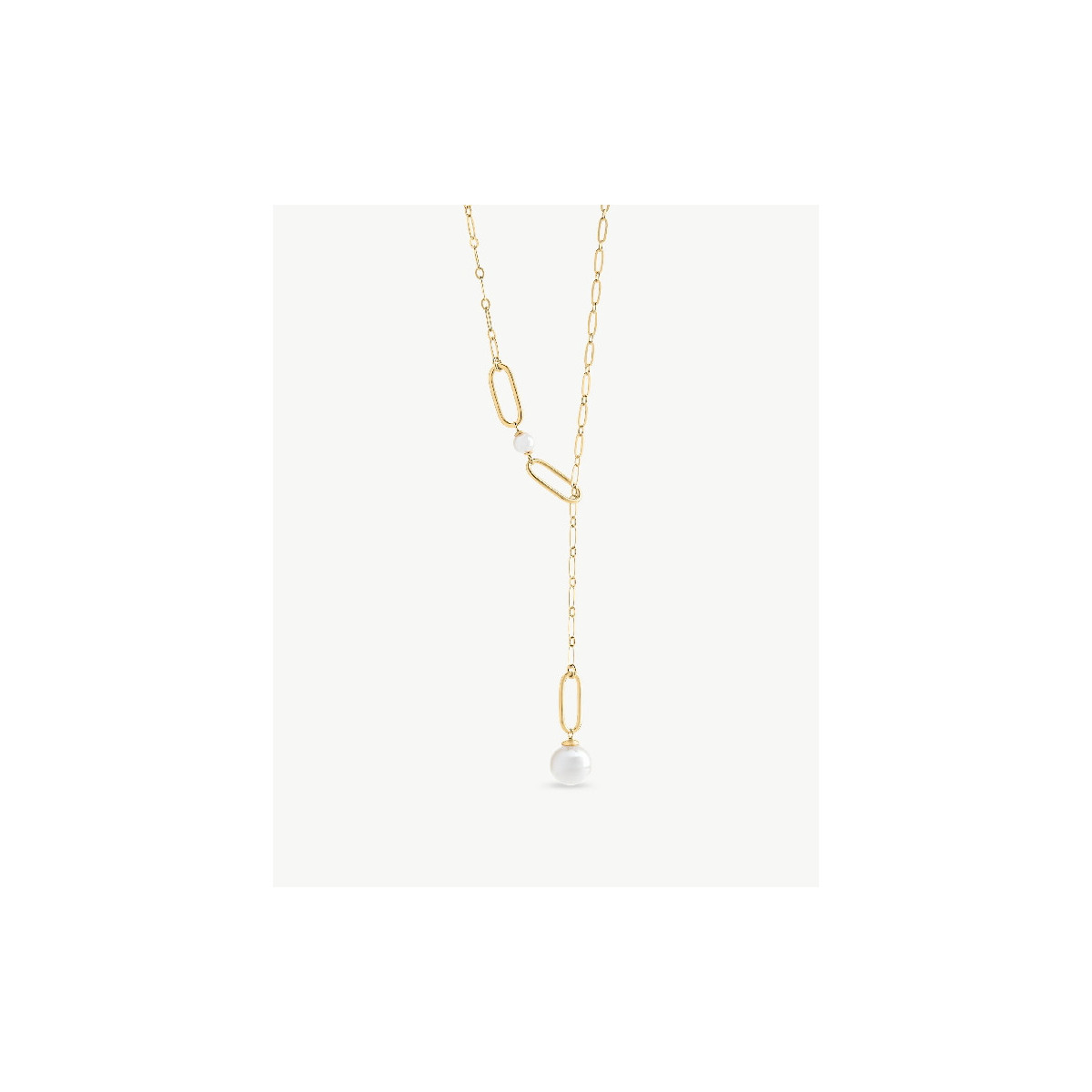 Collar Majorica mujer plata dorada con perlas blancas 50 cm referencia 000450747