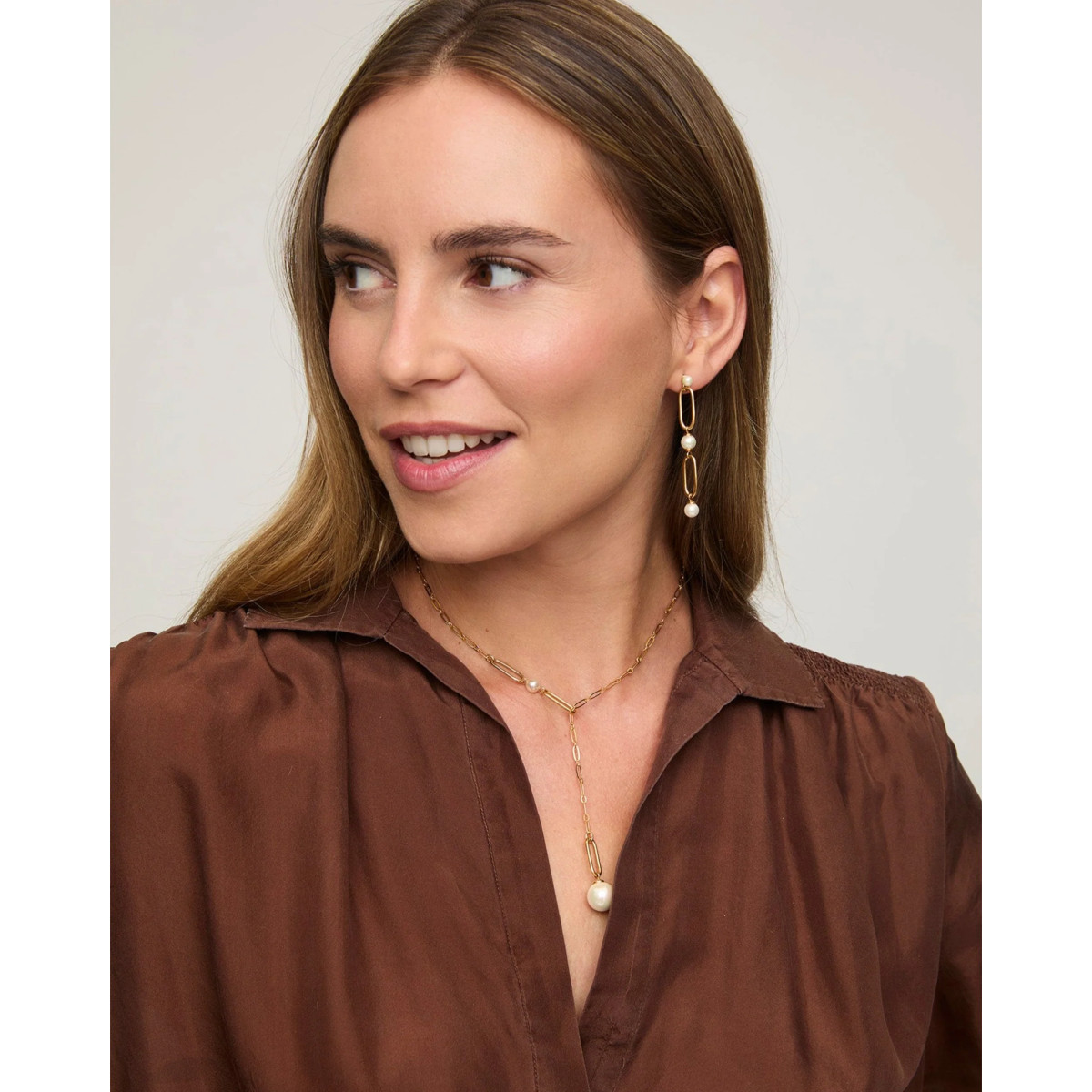 Collar Mujer Majorica 18152.01.1.N50.530.1 Plata Dorada 50 cm - 000450747