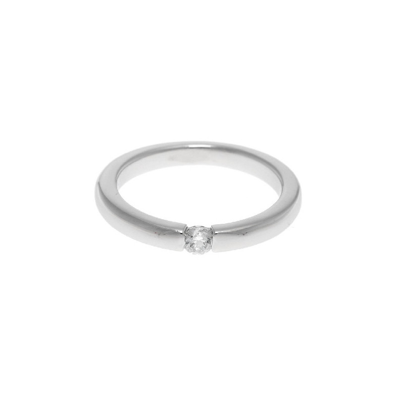 Salvatore Plata Anillo Mujer Plata Solitario Circonita Talla 12 Ref. 000230946