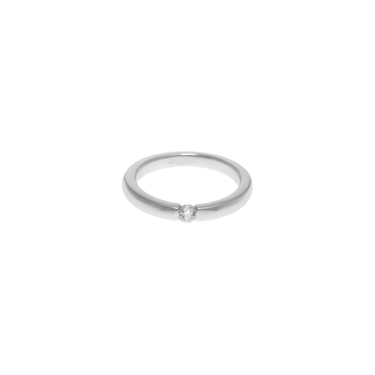 Salvatore Plata Anillo Mujer Plata Solitario Circonita Talla 12 Ref. 000230946