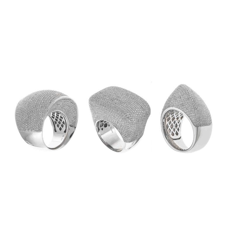 Anillo Mujer Salvatore Plata Circonitas Pavé Talla 14 - 000230219