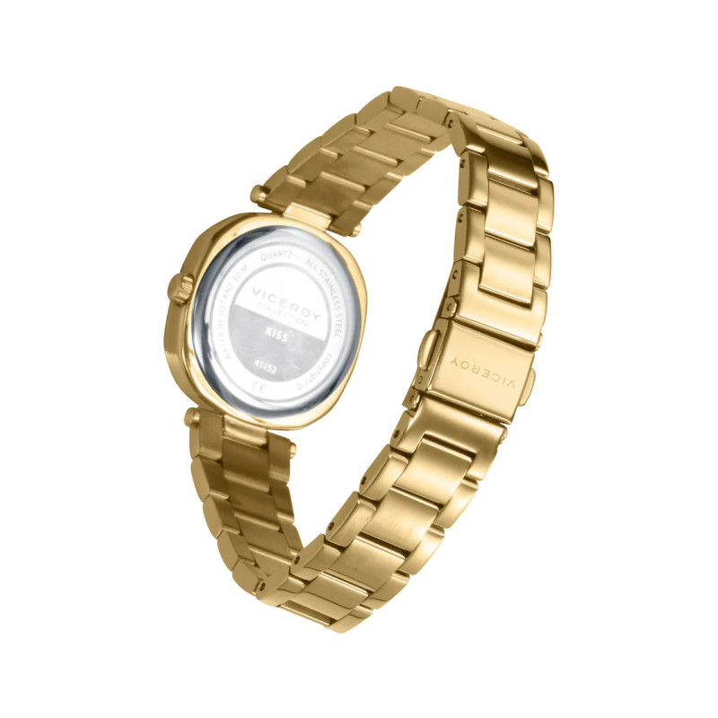 Reloj Mujer Viceroy Cuarzo Acero Dorado Esfera Verde 31 mm - 41152-67
