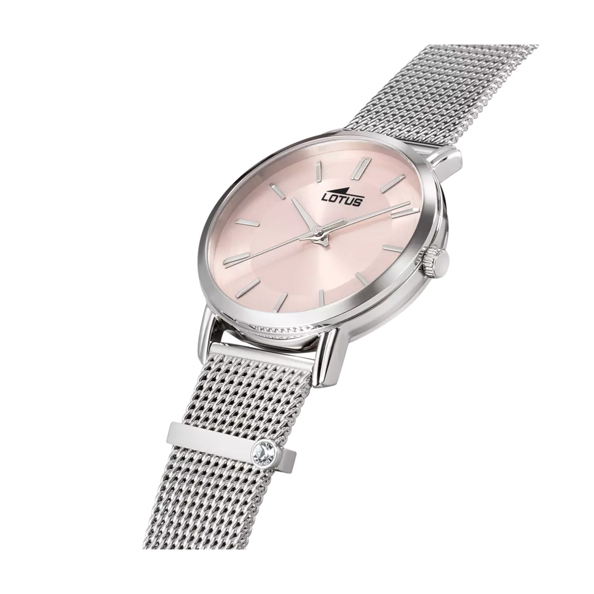 Reloj Mujer Lotus Acero Malla Milanesa Esfera Rosa 33,3 mm - 18737/2