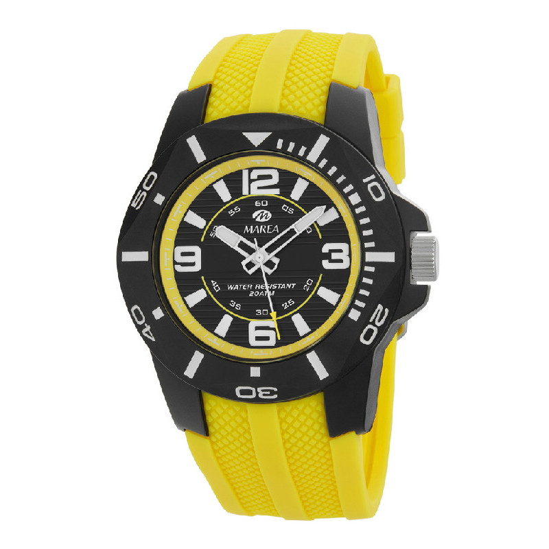 Reloj Hombre Marea Deportivo Cuarzo Caucho Amarillo 44 mm - B35353/6