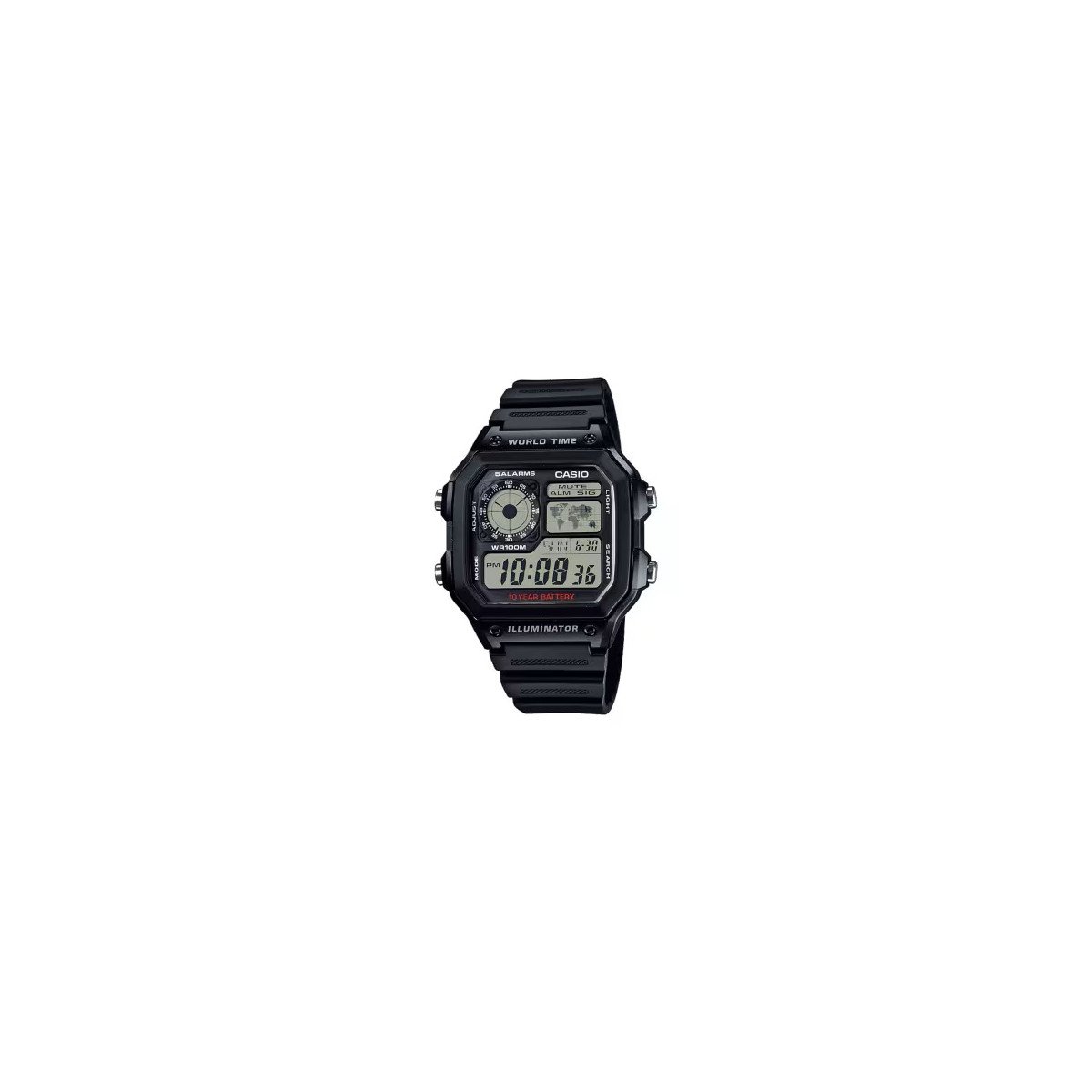 Reloj Hombre Casio AE-1200WH-1AVEF Digital Resina 39 mm - 000360144