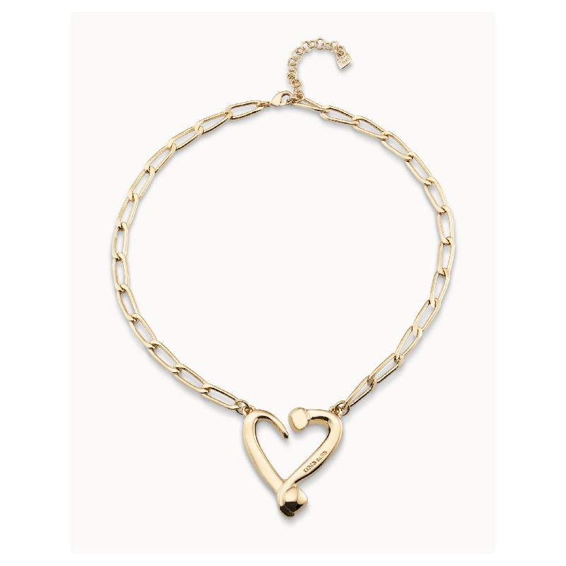 Collar Mujer Uno de 50 COL1804ORO0000U Chapado Oro Corazón - 000500066