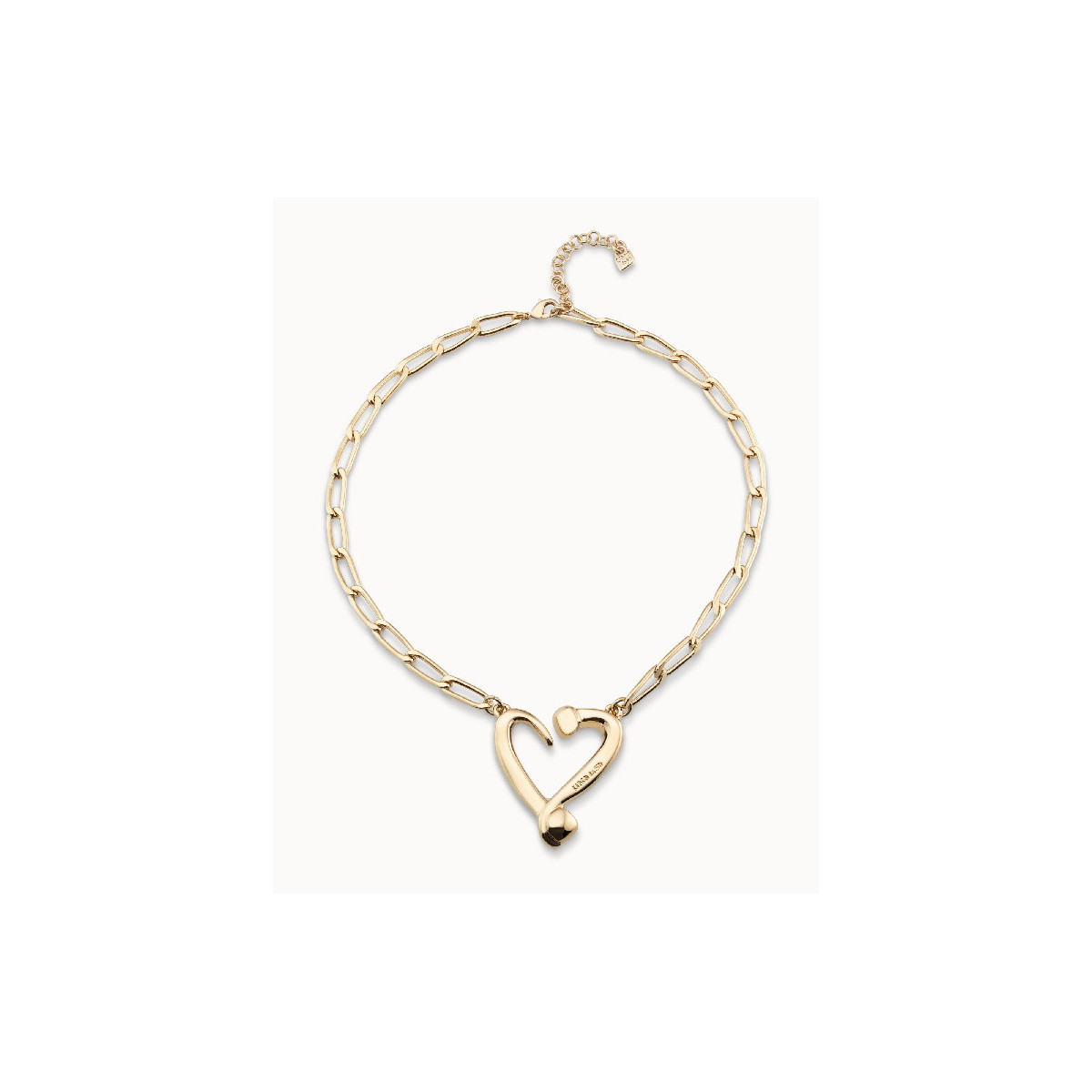 Collar Mujer Uno de 50 COL1804ORO0000U Chapado Oro Corazón - 000500066