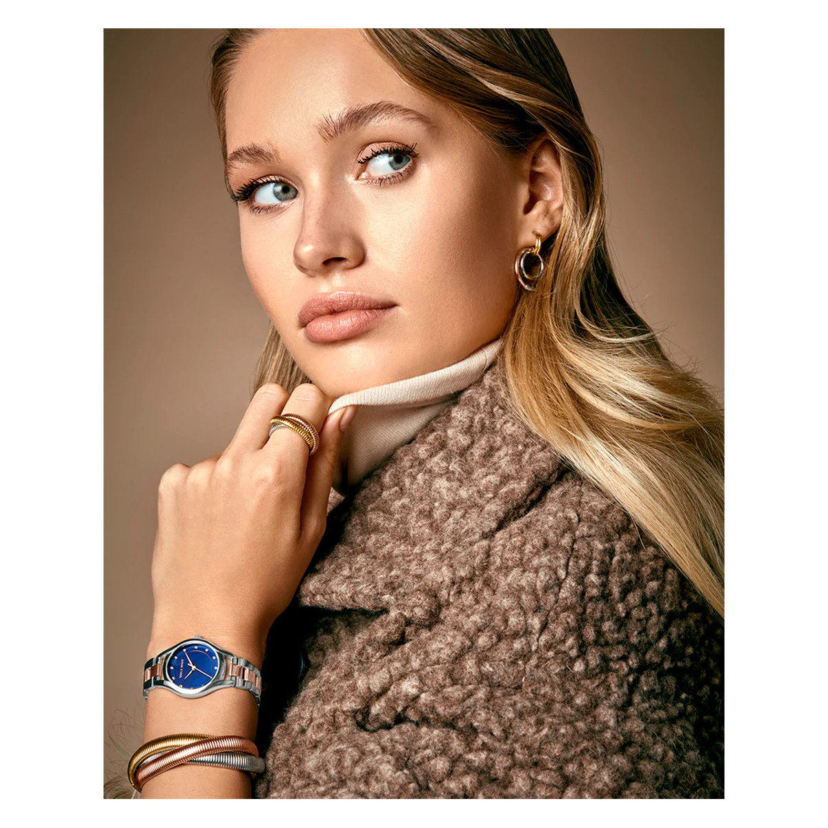 Reloj Mujer Viceroy Cuarzo Acero Bicolor IP Rosé Esfera Azul 30 mm - 401190-37