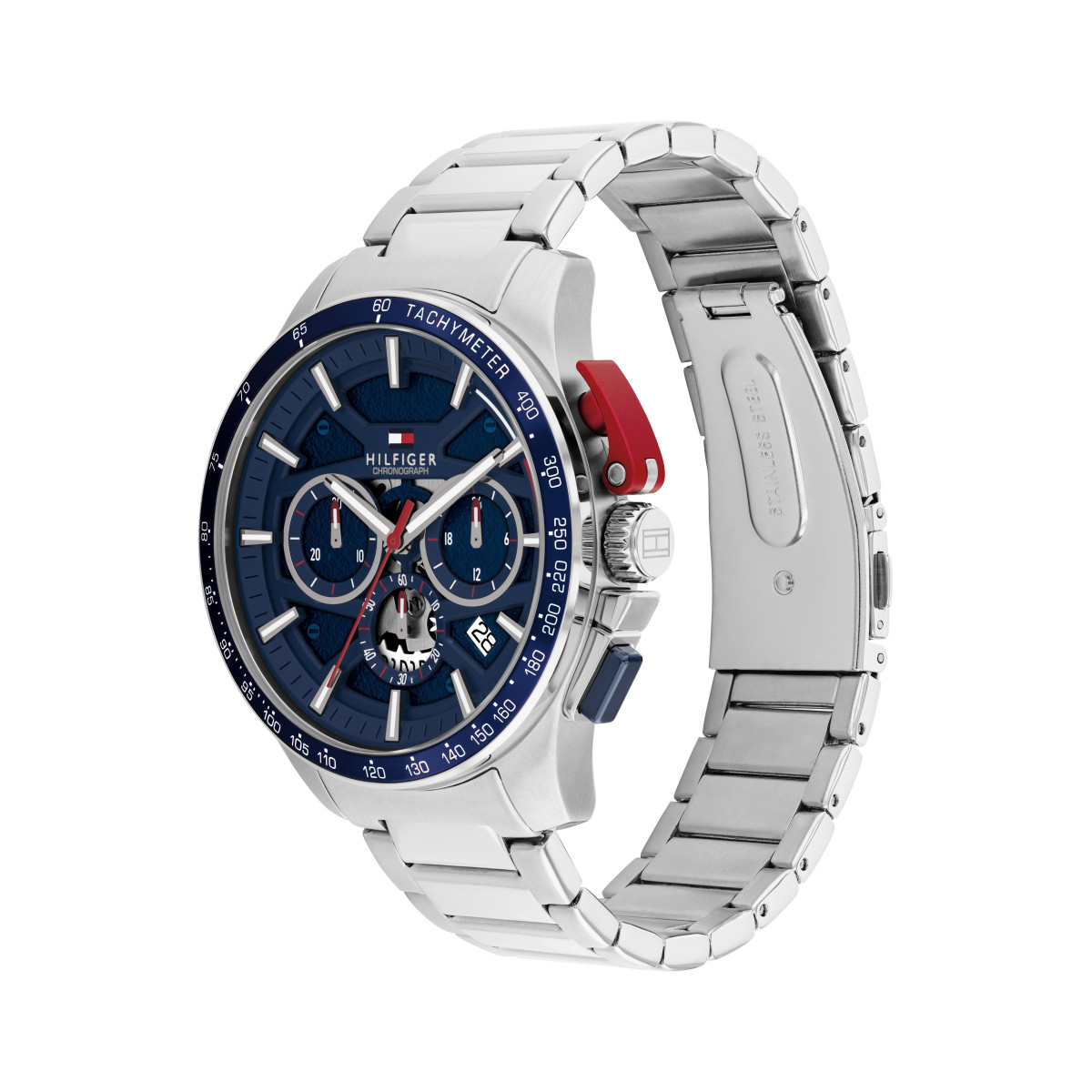 Reloj Hombre Tommy Hilfiger Crono Acero Esfera Azul 43 mm - 1792261