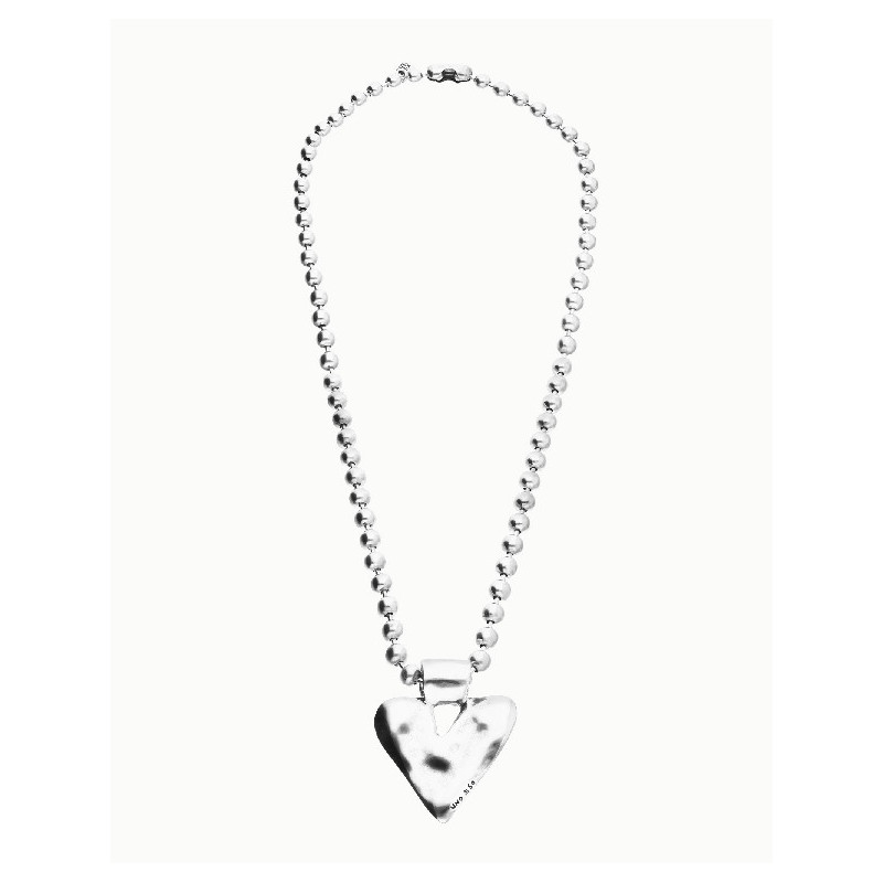 Collar Mujer Uno de 50 COL2067MTL0000U Chapado Plata Bolas Corazón - 000500262