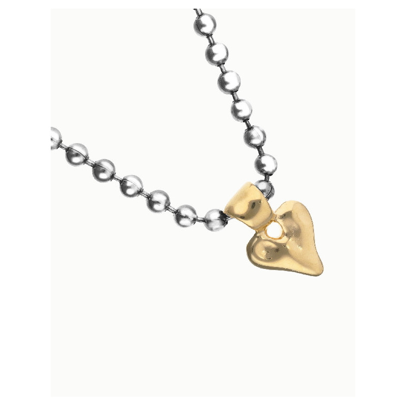 Collar Mujer Uno de 50 COL2068OROMTL0U Chapado Plata Corazón - 000500263