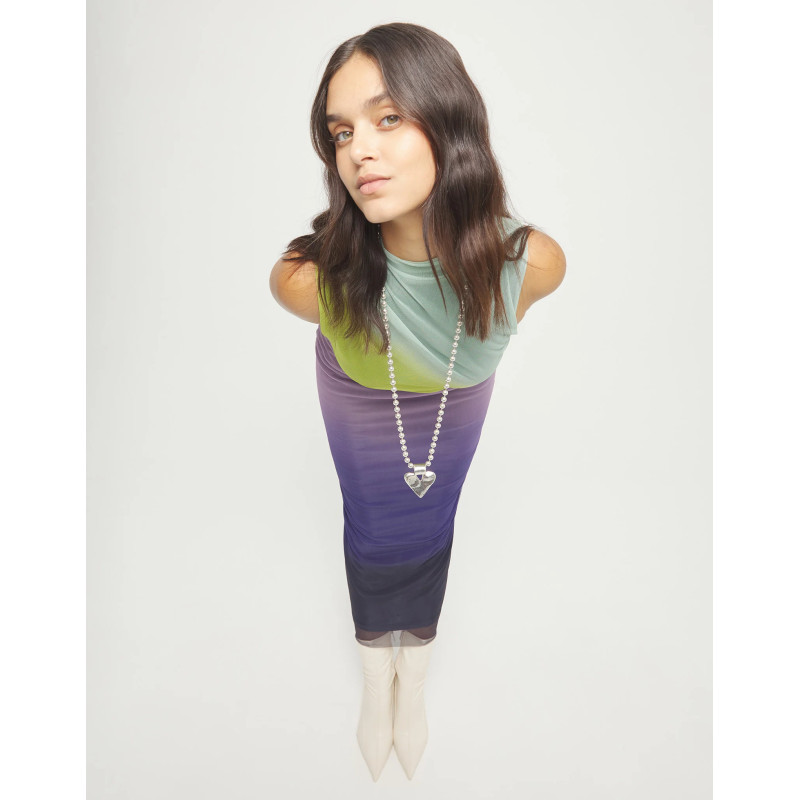 Collar Mujer Uno de 50 COL2067MTL0000U Chapado Plata Bolas Corazón - 000500262