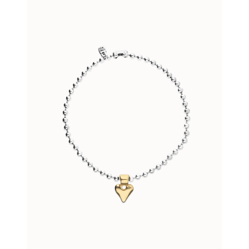 Collar Mujer Uno de 50 COL2068OROMTL0U Chapado Plata Corazón - 000500263