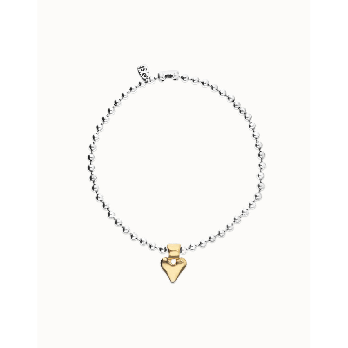 Collar Mujer Uno de 50 COL2068OROMTL0U Chapado Plata Corazón - 000500263