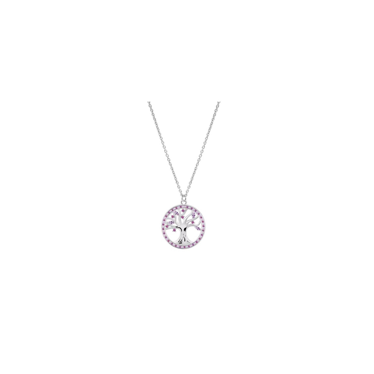 Colgante Mujer Lotus Silver LP3708-1/2 Árbol de la Vida Circonitas Rosas - 000990317