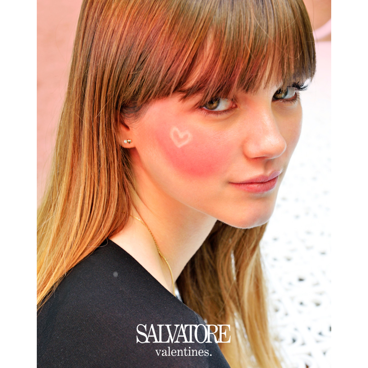 Collar Mujer Salvatore Plata Bicolor Corazón Perlas Circonitas - 000230119