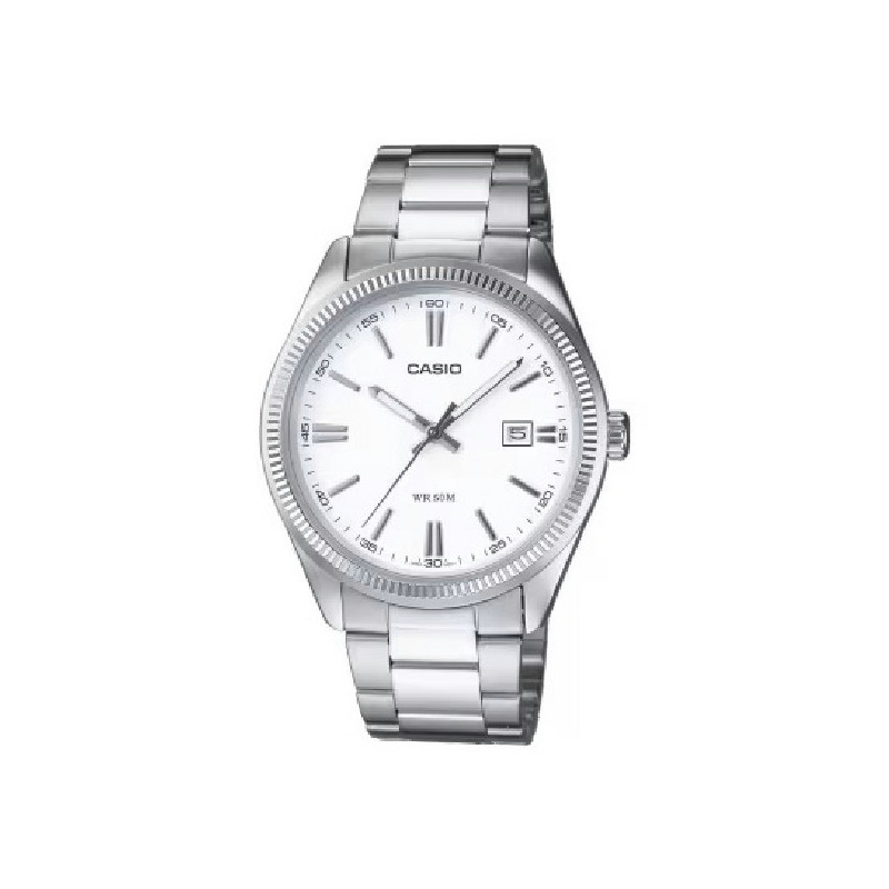 Reloj Hombre Casio MTP-1302PD-7A1VE Ionizado Cuarzo Esfera Blanca 38 mm - 000360004