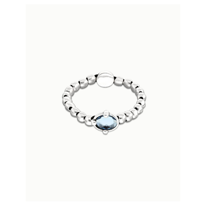 Pulsera Mujer Uno de 50 PUL2595AZUMTL0M Chapado Plata Cristal Azul - 000500899