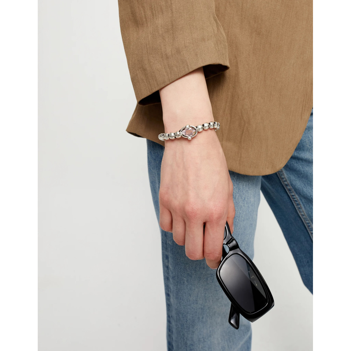 Pulsera Mujer Uno de 50 PUL2595RSAMTL0M Chapado Plata Elástica - 000500900