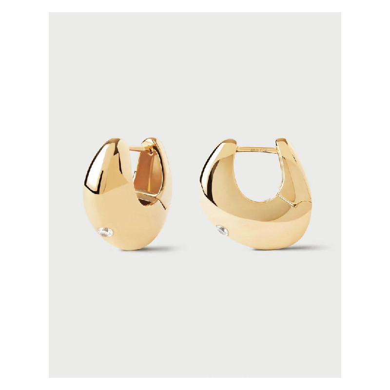 Pendientes Mujer Pdpaola AR01-F60-U Plata Dorada 6 x 16 mm - 000430106