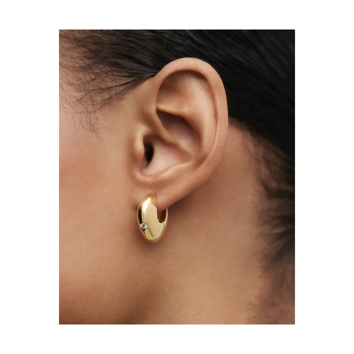 Pendientes Mujer Pdpaola AR01-F60-U Plata Dorada 6 x 16 mm - 000430106