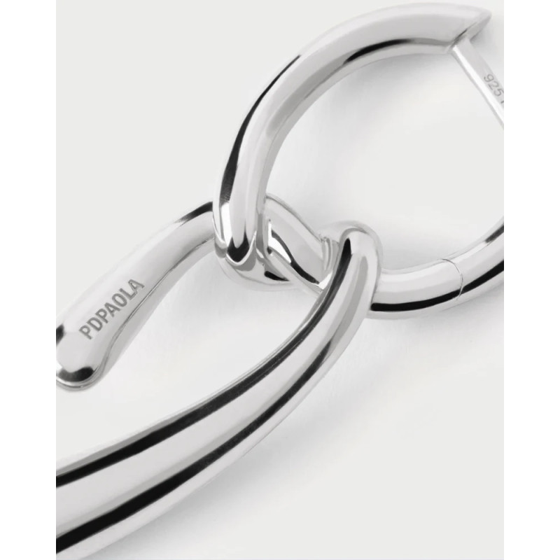 Pendientes Mujer Pdpaola AR02-D27-U Plata Aros Nudo 2,5 x 22 mm - 000430105