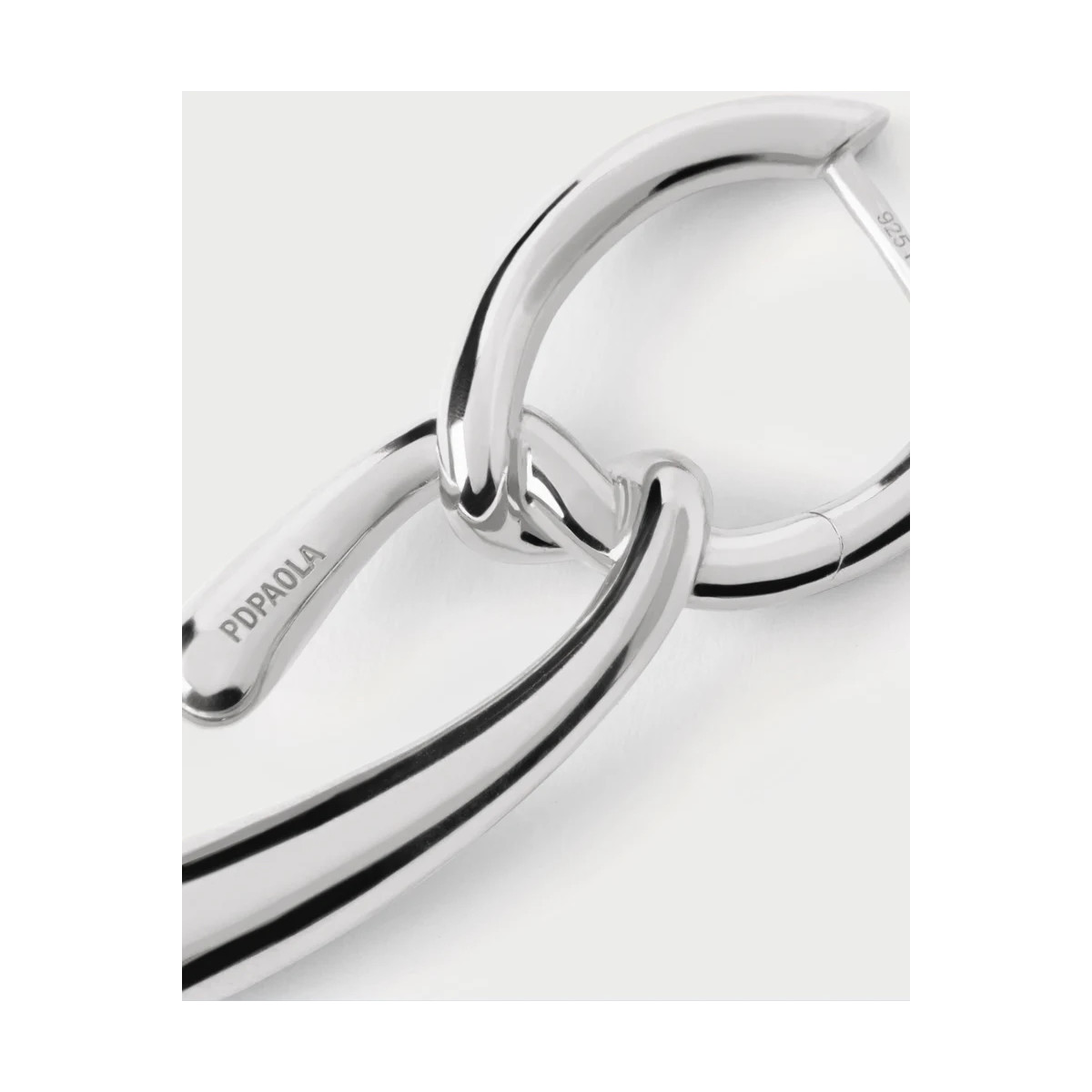 Pendientes Mujer Pdpaola AR02-D27-U Plata Aros Nudo 2,5 x 22 mm - 000430105