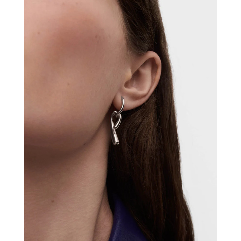 Pendientes Mujer Pdpaola AR02-D27-U Plata Aros Nudo 2,5 x 22 mm - 000430105