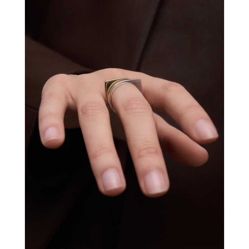 Anillo Mujer Pdpaola AN02-E91-12 Plata Asimétrico 12 - 000430107