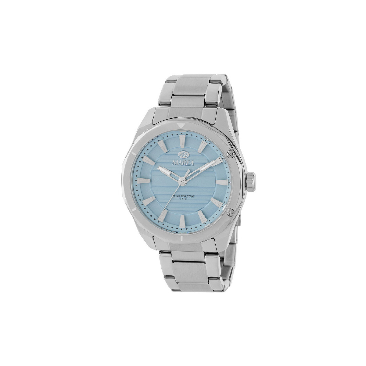 Reloj Hombre Marea B54298/1 Cuarzo Metal Esfera Azul Celeste 42 mm - B54298/1