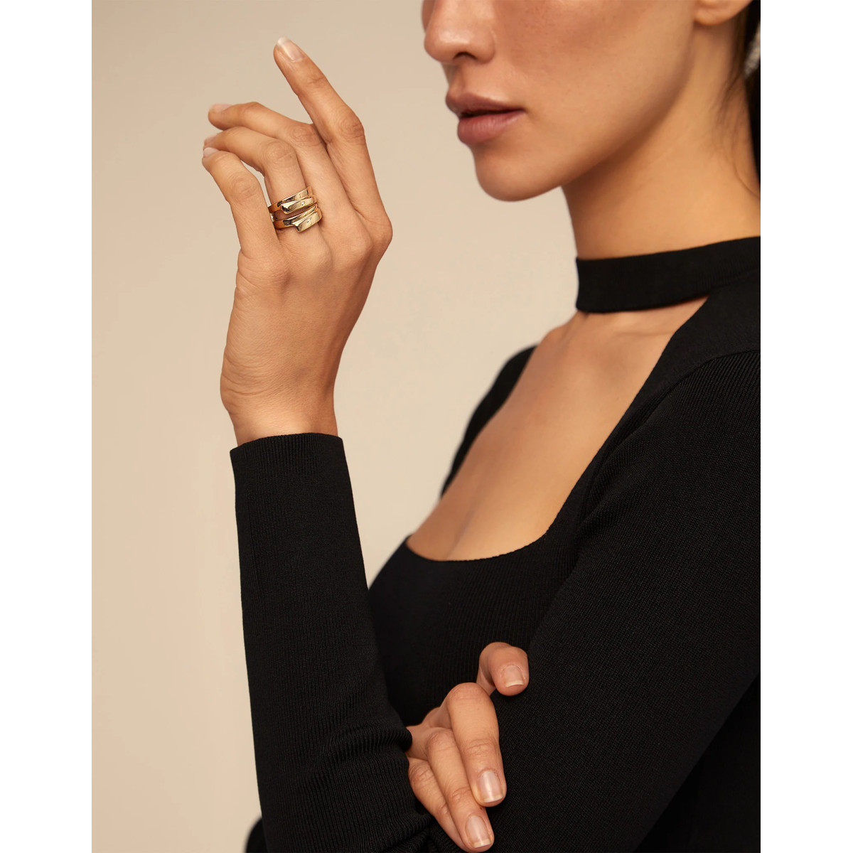 Uno de 50 ANI0639ORO00015 Maratua Island Anillo Mujer Chapado en Oro Talla 15 - 000500618