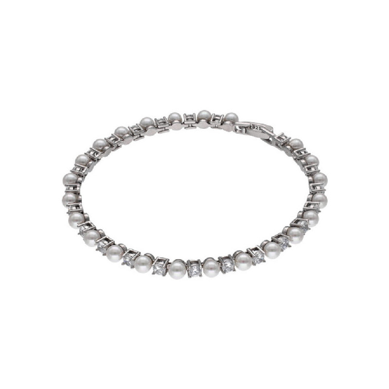 Pulsera Mujer Majorica 18243.01.2.B17.479.1 Plata Perlas Circonitas - 000450758