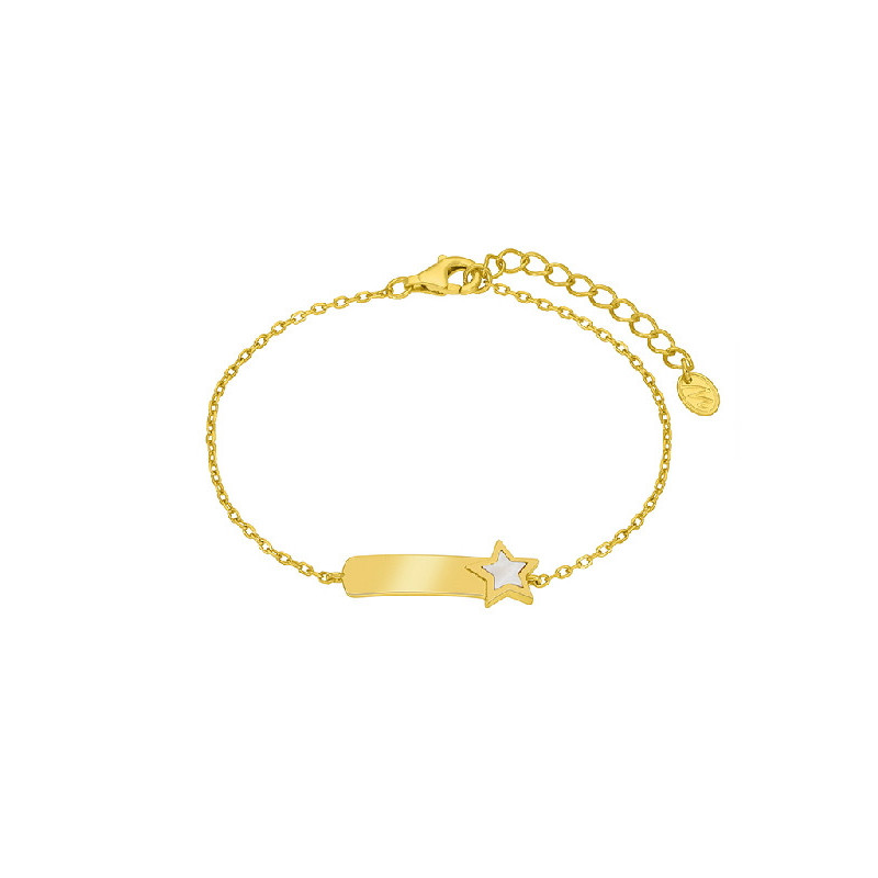 Pulsera Niña Marea D03303/BM Plata Dorada Estrella Chapa Personalizable 16/18 cm - 000620050