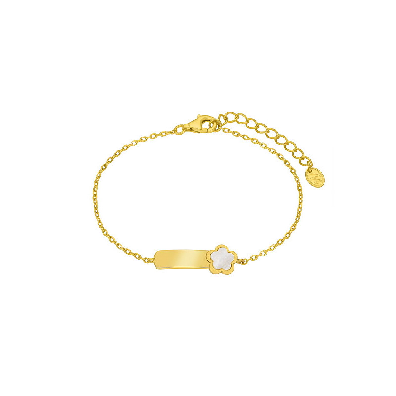 Pulsera Niña MAREA D03303/BK Plata Dorada Comunión Flor Chapa Personalizable - 000620049