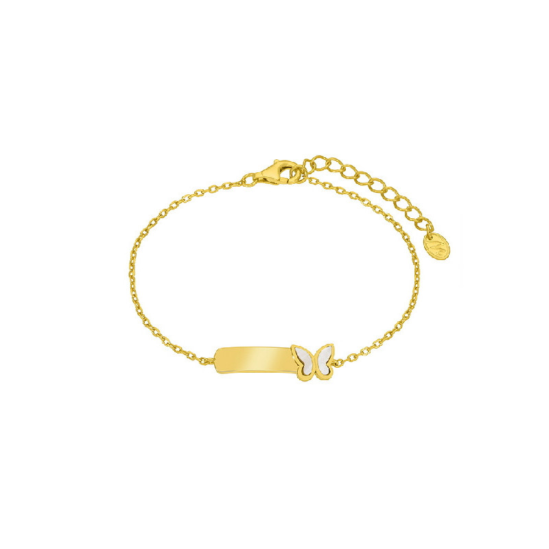 Pulsera Niña Marea D03303/BO Plata Dorada Comunión Mariposa Chapa Personalizable - 000620052