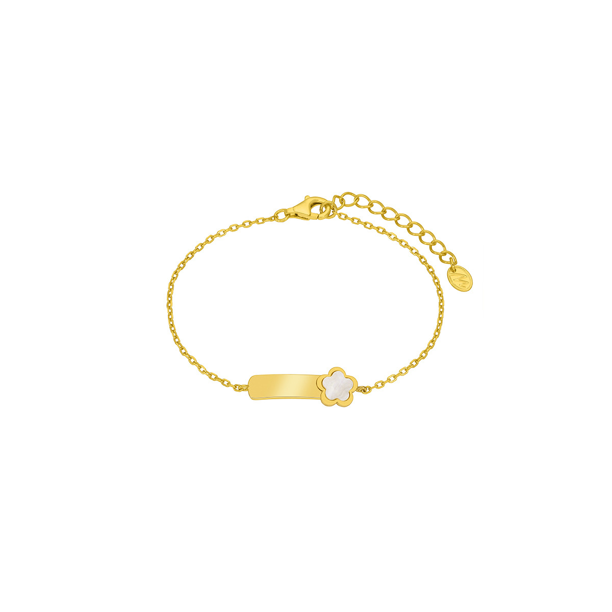 Pulsera Niña MAREA D03303/BK Plata Dorada Comunión Flor Chapa Personalizable - 000620049